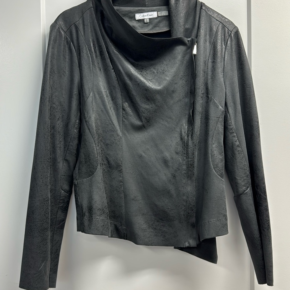 Leather-like thin jacket by Calvin Klein